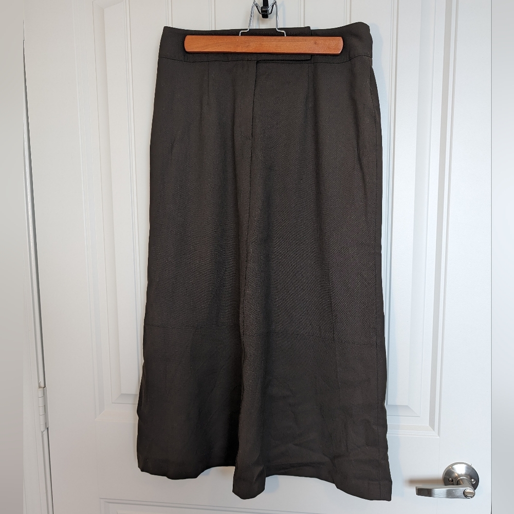 Wool Skirt Sz 4 Vintage Jones New York Brown